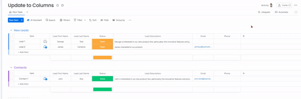 Copying a board's email address from board settings